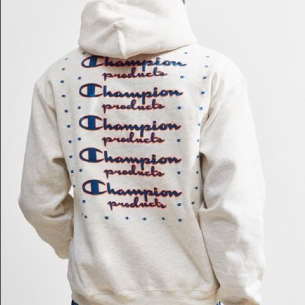 Champion Uo Exclusive Neon Stacked Hoodie